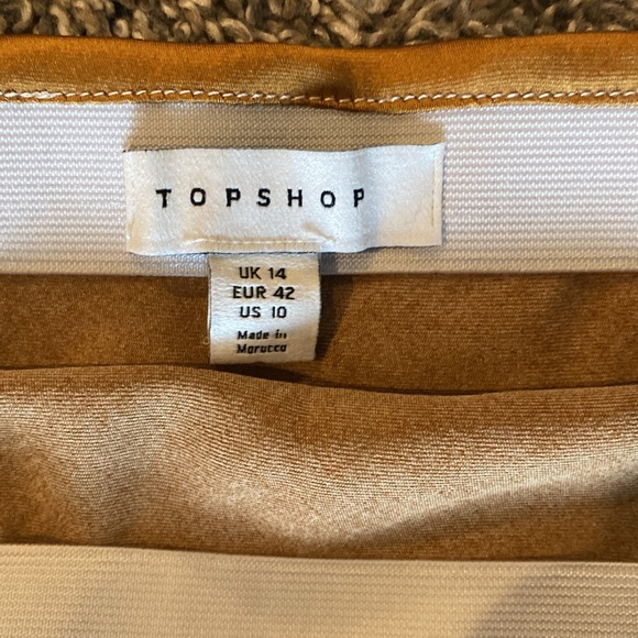 TopShop Two Piece Maxi Strapless Dress Diagonal Striped Spiced Rum, Women’s 10 - Picture 5 of 15